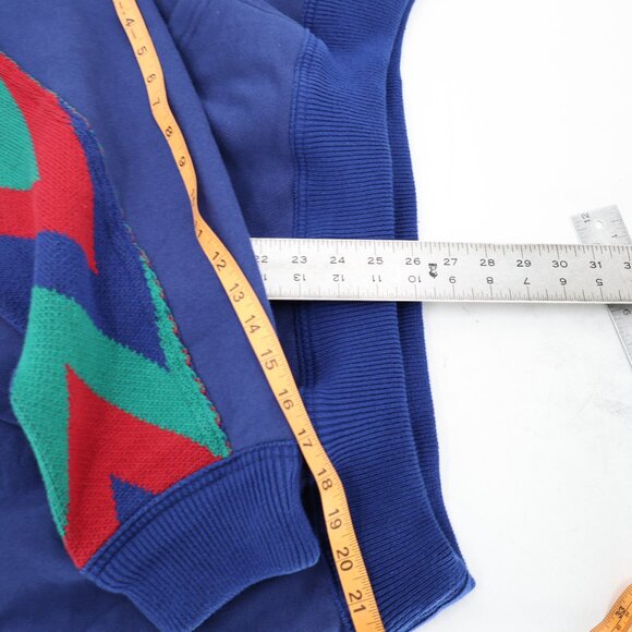 Free People Sweater Women Large Seeing Double Hoodie oversized Cotton geometric - Picture 8 of 11